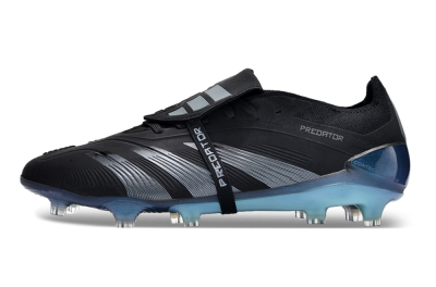 Adidas Predator Elite Foldover Tongue FG Low-Tops Soccer Cleats - Black/Silver/Jade