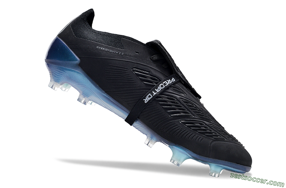 Adidas Predator Elite Foldover Tongue FG Low-Tops Soccer Cleats - Black/Silver/Jade 4