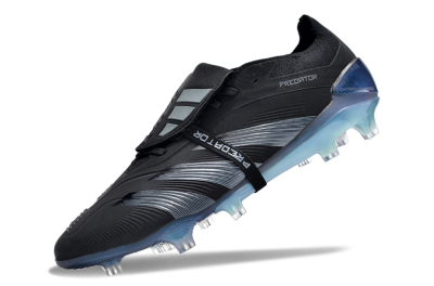 Adidas Predator Elite Foldover Tongue FG Low-Tops Soccer Cleats - Black/Silver/Jade