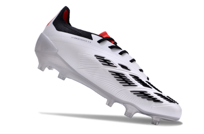 Adidas Predator Accuracy 2024 FG Low-Tops Soccer Cleats - White/Black/Red