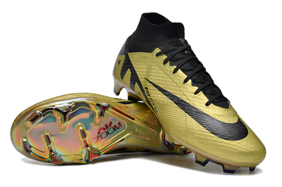 Nike Air Zoom Mercurial Superfly 9 Elite FG High-Tops Soccer Cleats - Gold/Black