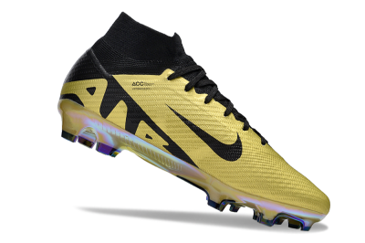 Nike Air Zoom Mercurial Superfly 9 Elite FG High-Tops Soccer Cleats - Gold/Black