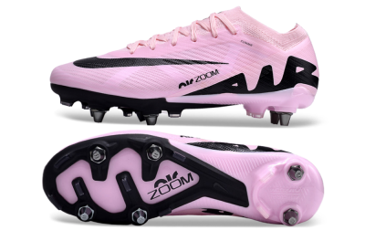 Nike Air Zoom Mercurial Vapor 15 Elite Pro SG Low-Tops Soccer Cleats - Pink/Black