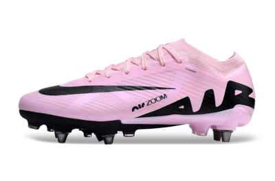 Nike Air Zoom Mercurial Vapor 15 Elite Pro SG Low-Tops Soccer Cleats - Pink/Black