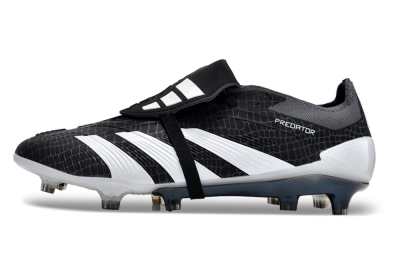 Adidas Predator Elite Foldover Tongue FG Low-Tops Soccer Cleats - Black/White