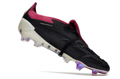 Adidas Predator Accuracy+ FG Low-Tops Soccer Cleats - Black/White/Purple
