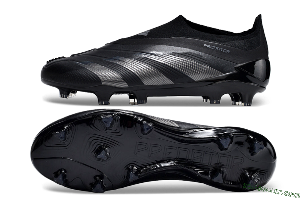 Adidas Predator Accuracy+ FG Low-Tops Soccer Cleats - Black/Dark Blue 1