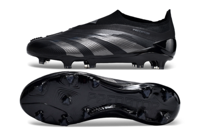 Adidas Predator Accuracy+ FG Low-Tops Soccer Cleats - Black/Dark Blue