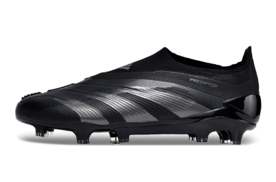 Adidas Predator Accuracy+ FG Low-Tops Soccer Cleats - Black/Dark Blue