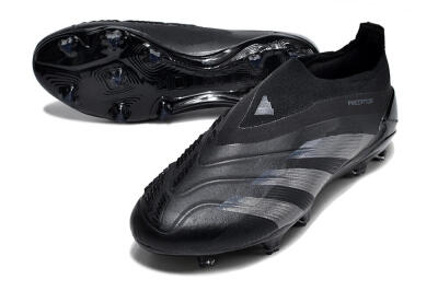 Adidas Predator Accuracy+ FG Low-Tops Soccer Cleats - Black/Dark Blue