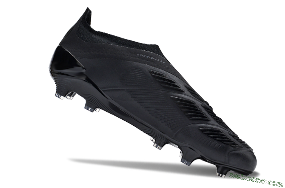 Adidas Predator Accuracy+ FG Low-Tops Soccer Cleats - Black/Dark Blue 4