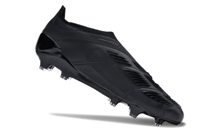 Adidas Predator Accuracy+ FG Low-Tops Soccer Cleats - Black/Dark Blue