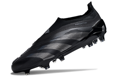 Adidas Predator Accuracy+ FG Low-Tops Soccer Cleats - Black/Dark Blue