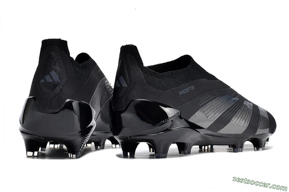 Adidas Predator Accuracy+ FG Low-Tops Soccer Cleats - Black/Dark Blue 6