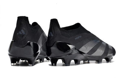 Adidas Predator Accuracy+ FG Low-Tops Soccer Cleats - Black/Dark Blue