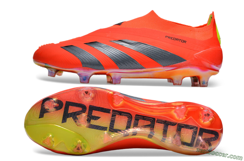 Adidas Predator Accuracy+ FG Low-Tops Soccer Cleats - Red/Black/Blue 1