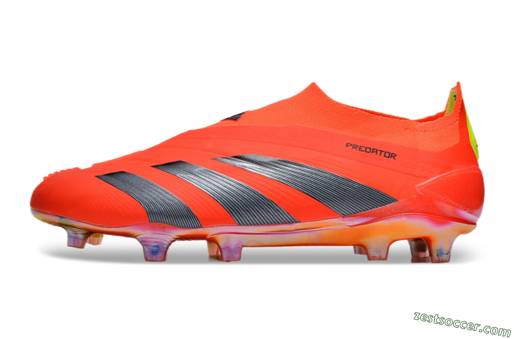 Adidas Predator Accuracy+ FG Low-Tops Soccer Cleats - Red/Black/Blue 2