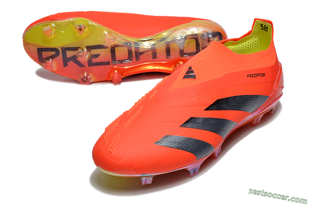 Adidas Predator Accuracy+ FG Low-Tops Soccer Cleats - Red/Black/Blue 3