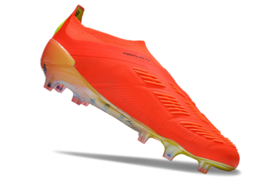Adidas Predator Accuracy+ FG Low-Tops Soccer Cleats - Red/Black/Blue