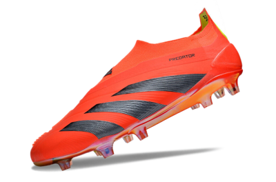 Adidas Predator Accuracy+ FG Low-Tops Soccer Cleats - Red/Black/Blue
