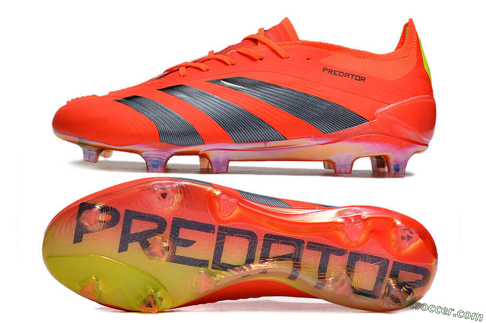 Adidas Predator Accuracy.1 FG Low-Tops Soccer Cleats - Red/Black/Blue 1