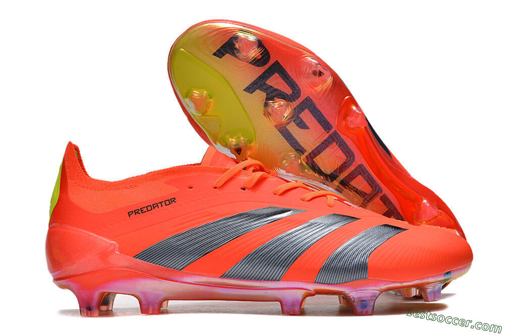 Adidas Predator Accuracy.1 FG Low-Tops Soccer Cleats - Red/Black/Blue 0