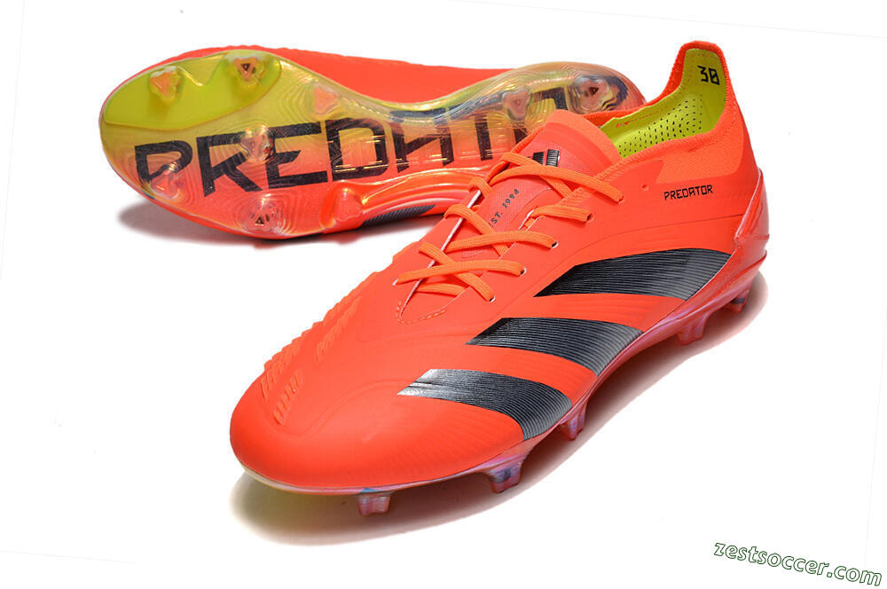 Adidas Predator Accuracy.1 FG Low-Tops Soccer Cleats - Red/Black/Blue 3