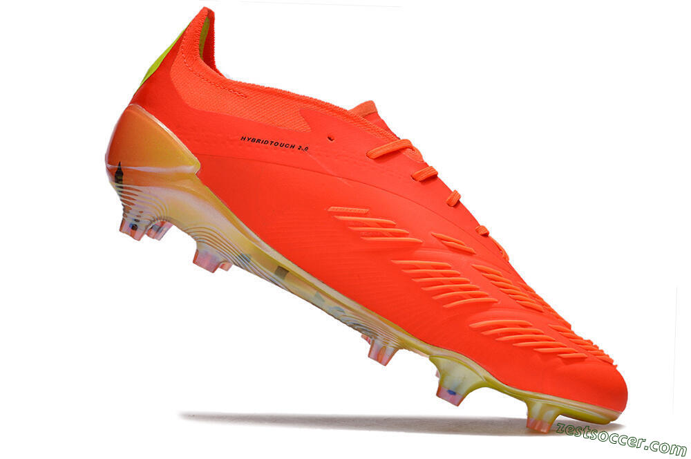 Adidas Predator Accuracy.1 FG Low-Tops Soccer Cleats - Red/Black/Blue 4