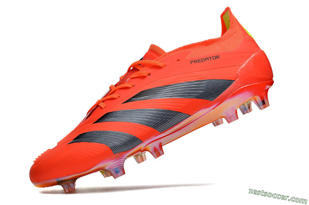Adidas Predator Accuracy.1 FG Low-Tops Soccer Cleats - Red/Black/Blue 5
