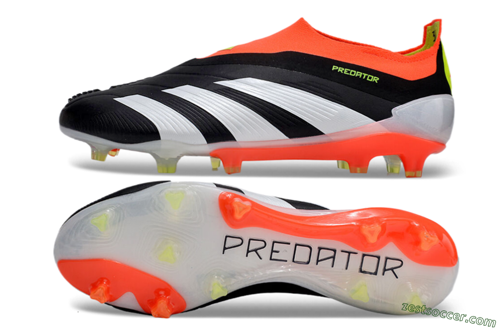 Adidas Predator Accuracy+ FG Low-Tops Soccer Cleats - Black/White/Red 1