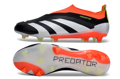 Adidas Predator Accuracy+ FG Low-Tops Soccer Cleats - Black/White/Red