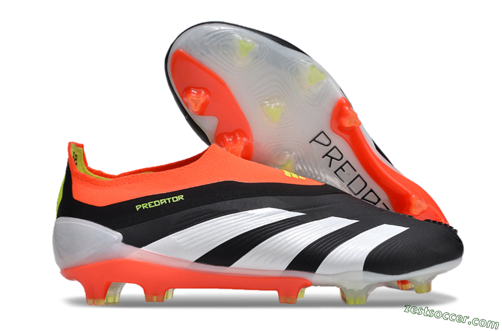 Adidas Predator Accuracy+ FG Low-Tops Soccer Cleats - Black/White/Red 0