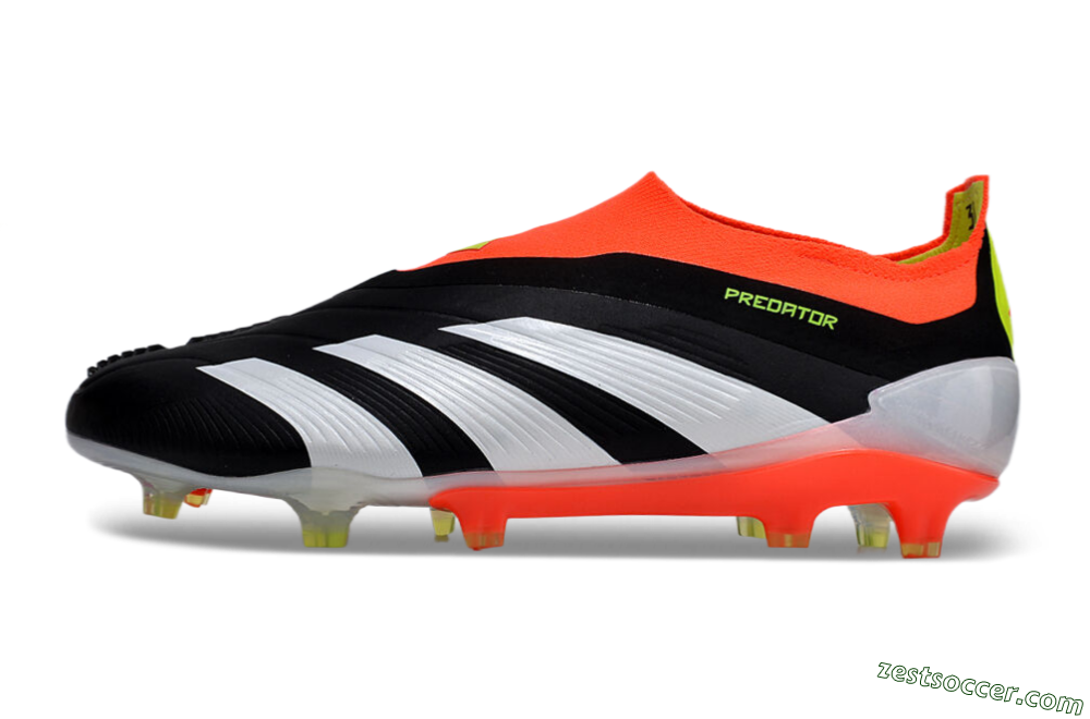 Adidas Predator Accuracy+ FG Low-Tops Soccer Cleats - Black/White/Red 2