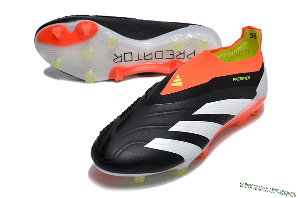 Adidas Predator Accuracy+ FG Low-Tops Soccer Cleats - Black/White/Red 3