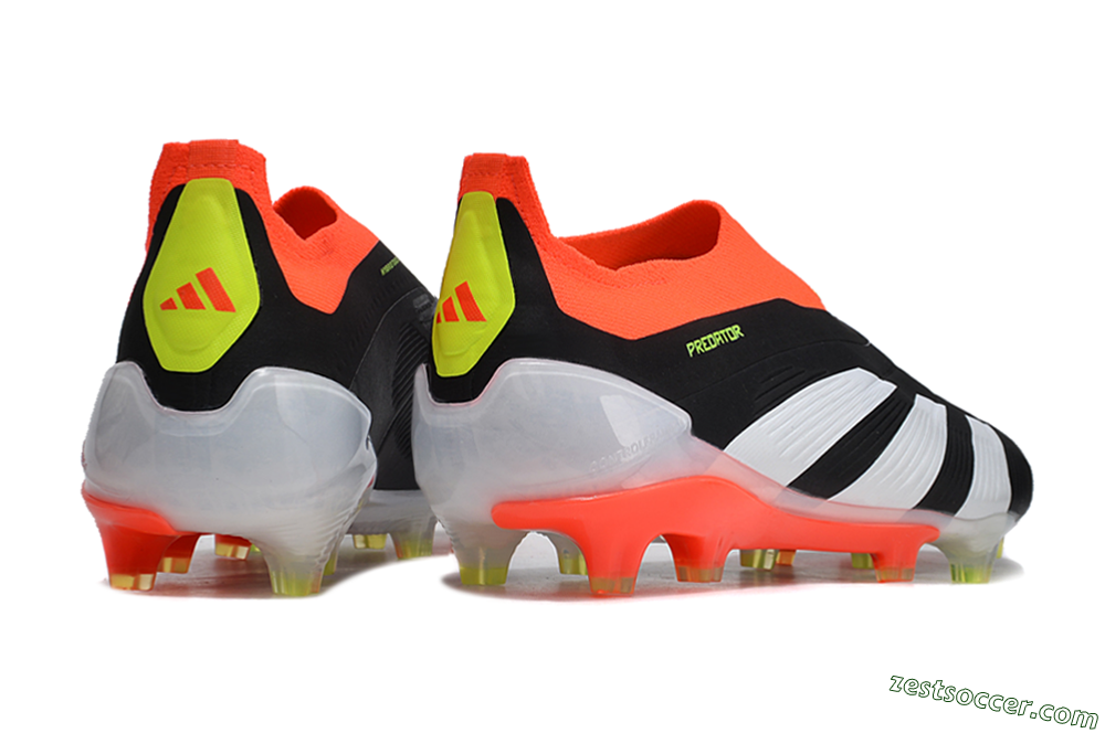 Adidas Predator Accuracy+ FG Low-Tops Soccer Cleats - Black/White/Red 6
