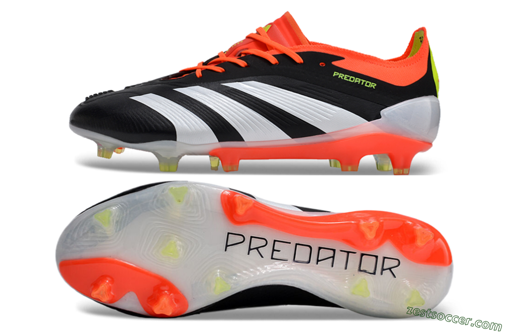 Adidas Predator Accuracy.1 FG Low-Tops Soccer Cleats - Black/White/Red 1