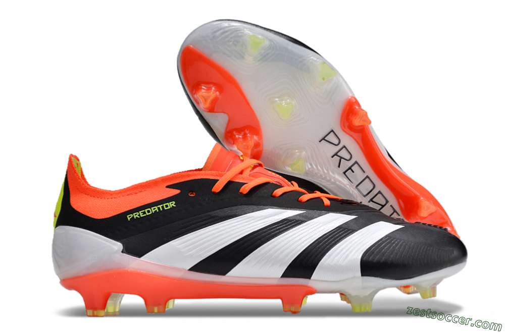 Adidas Predator Accuracy.1 FG Low-Tops Soccer Cleats - Black/White/Red 0