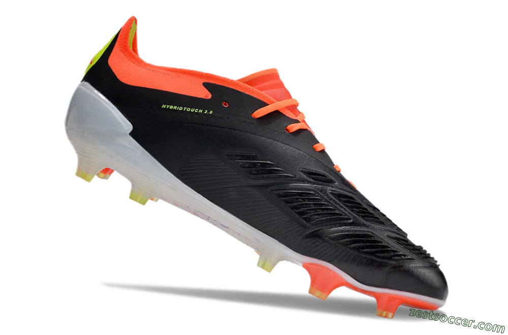 Adidas Predator Accuracy.1 FG Low-Tops Soccer Cleats - Black/White/Red 4
