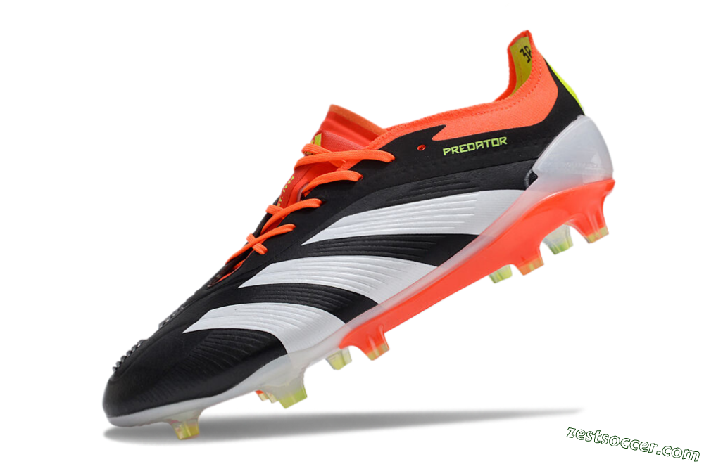 Adidas Predator Accuracy.1 FG Low-Tops Soccer Cleats - Black/White/Red 5