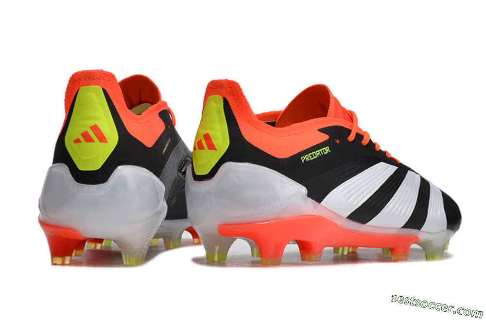 Adidas Predator Accuracy.1 FG Low-Tops Soccer Cleats - Black/White/Red 6