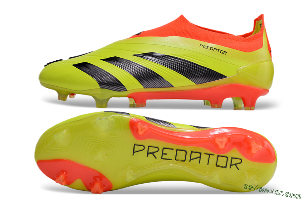 Adidas Predator Accuracy+ FG Low-Tops Soccer Cleats - Yellow/Black/Red 1