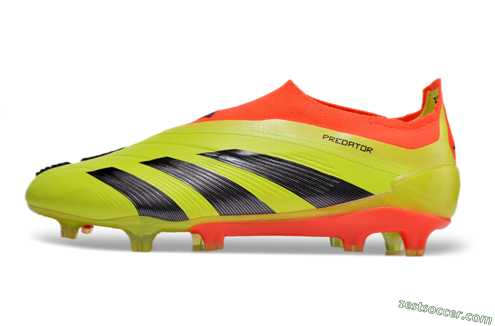 Adidas Predator Accuracy+ FG Low-Tops Soccer Cleats - Yellow/Black/Red 2