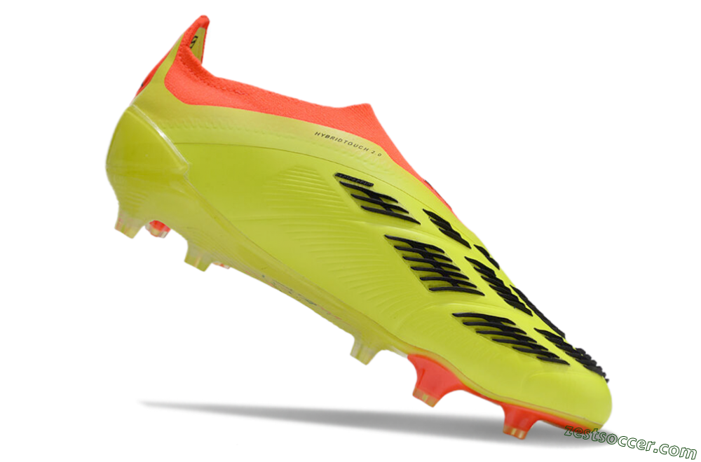 Adidas Predator Accuracy+ FG Low-Tops Soccer Cleats - Yellow/Black/Red 4