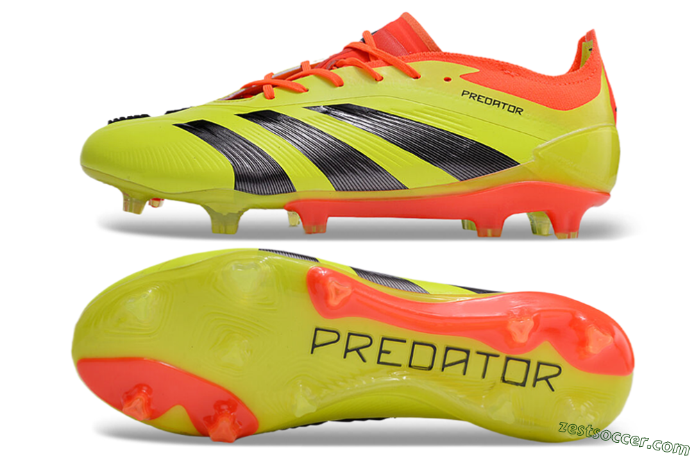 Adidas Predator Accuracy.1 FG Low-Tops Soccer Cleats - Green/Red/Black 1