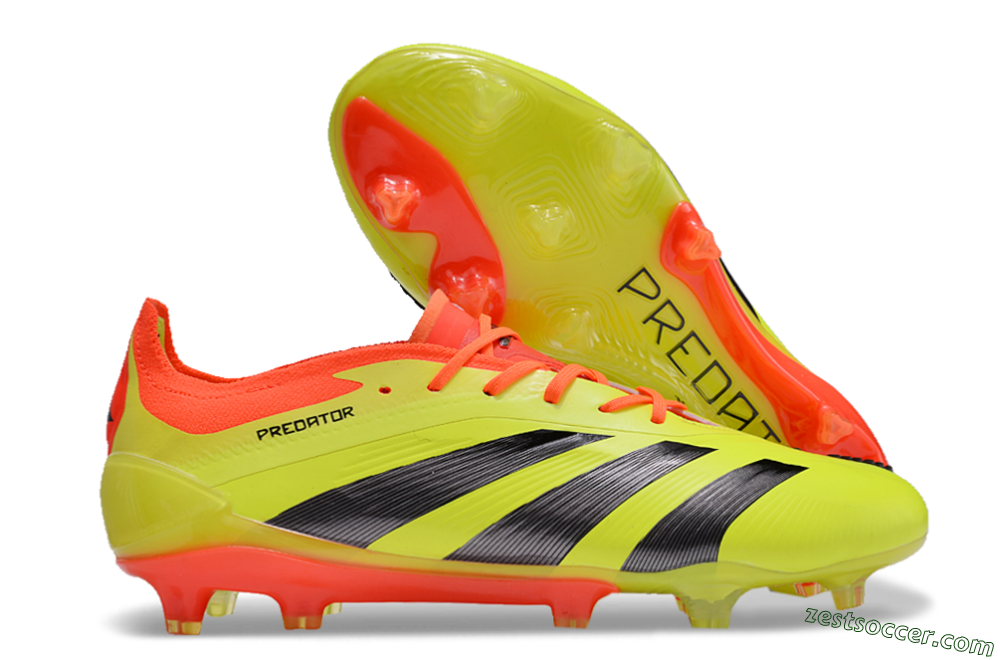 Adidas Predator Accuracy.1 FG Low-Tops Soccer Cleats - Green/Red/Black 0