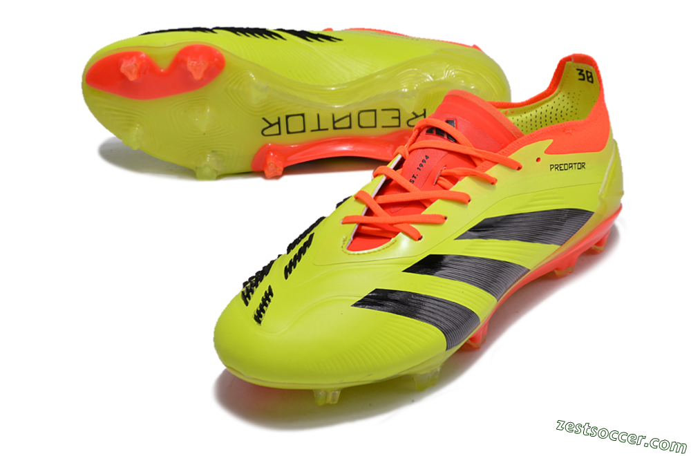 Adidas Predator Accuracy.1 FG Low-Tops Soccer Cleats - Green/Red/Black 3