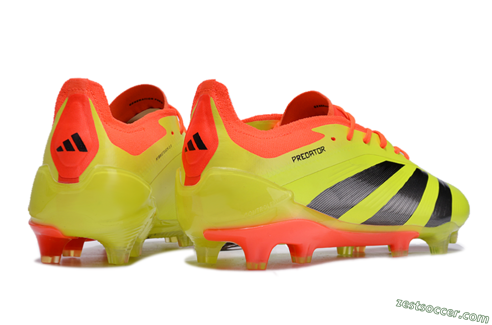 Adidas Predator Accuracy.1 FG Low-Tops Soccer Cleats - Green/Red/Black 6