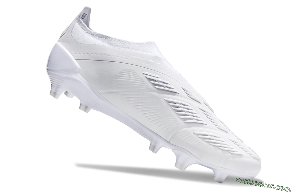 Adidas Predator Accuracy+ FG Low-Tops Soccer Cleats - White/White 4