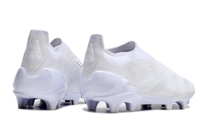 Adidas Predator Accuracy+ FG Low-Tops Soccer Cleats - White/White