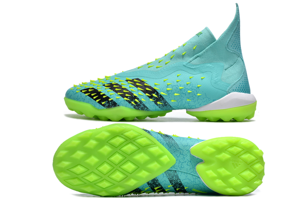 Adidas Predator Freak+ TF High-Tops Soccer Shoes - Blue/Black/Yellow 1